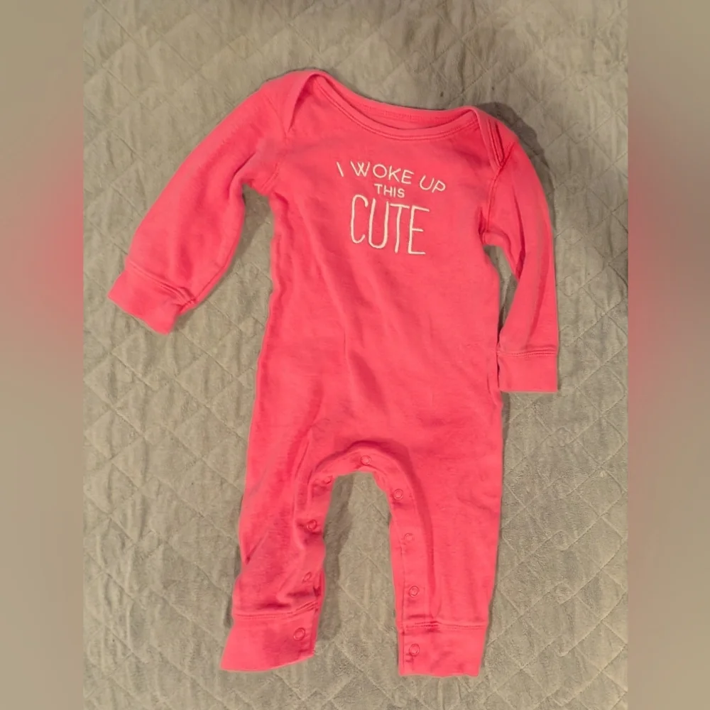 Carter's 9M Floral and Pink Baby Rompers